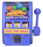 Kidsmania Candy Jackpot Slot Machine Candy Dispenser, 0.7-Ounce Candy-Filled Dis