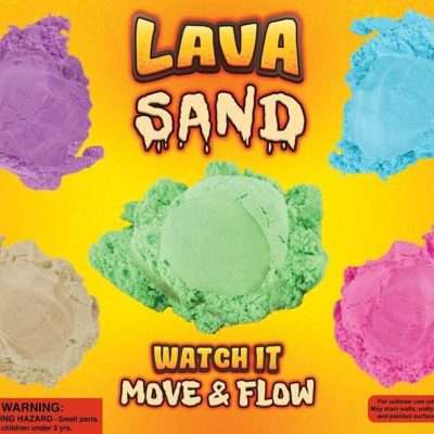 Lava Sand with Shrink Band in 2in Capsules (200pcs) Good for Gashapon Machines and Tomy Gacha