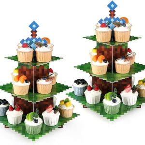 Minecraft Dessert Tower 3-Tier Display (2 Pk.)