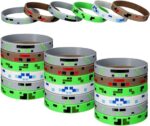 Minecraft Style Pixel Bracelets Asst. (24 Pcs.)