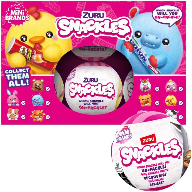 Mini ZURU Snackles Plush 5in Capsules (24 Pcs.)