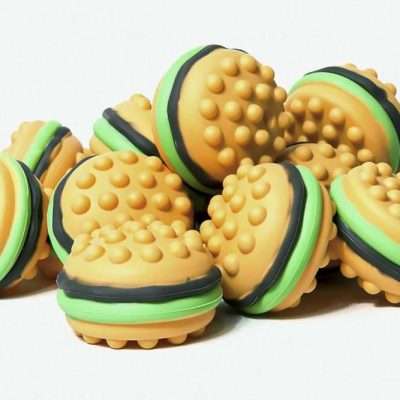 Pop-It Hamburger Fidget Toy Bulk 100-Pack for Stress and Anxiety Relief