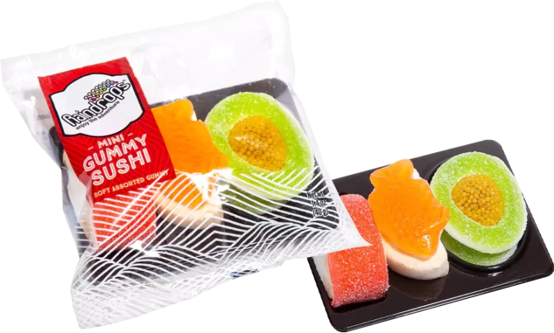 Raindrops Gummy Sushi Candy Mini