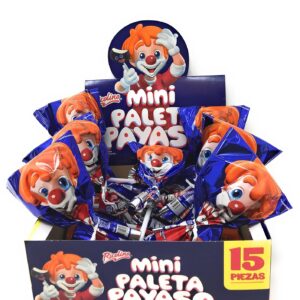 Ricolino Paleta Payaso Marshmallow Lollipop (15 Ct.)