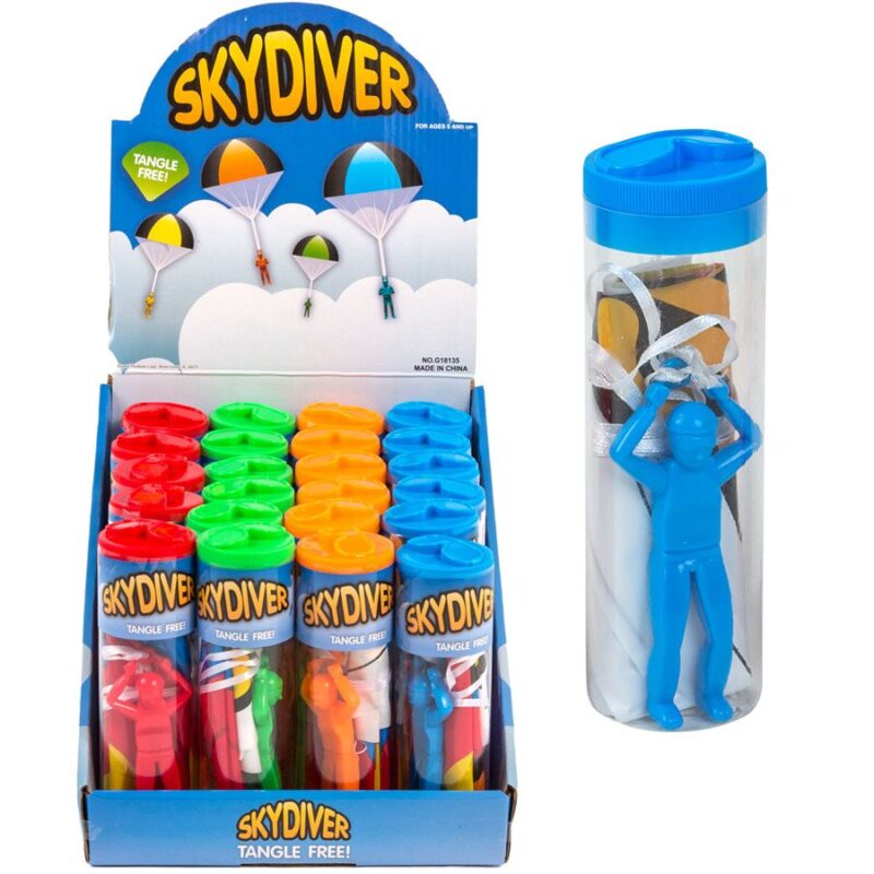 Skydiver Parachutist 4in Asst (24pcs)