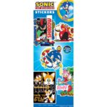 Sonic The Hedgehog Stickers Display Card