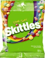 Skittles Candy, Sours, 5.7 Ounce (Pack of 12)