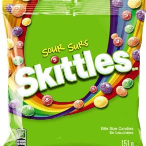 Skittles Candy, Sours, 5.7 Ounce (Pack of 12)