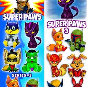 Super Paws Stickers Series #3