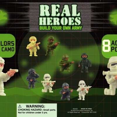 Real Heroes army toys in 2-inch capsules. 250 collectible soldier figures with weapons—perfect for vending, gashapon, or gacha!