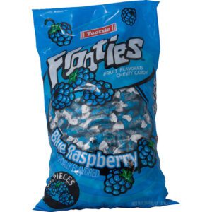 tootsie frooties candy blue raspberry