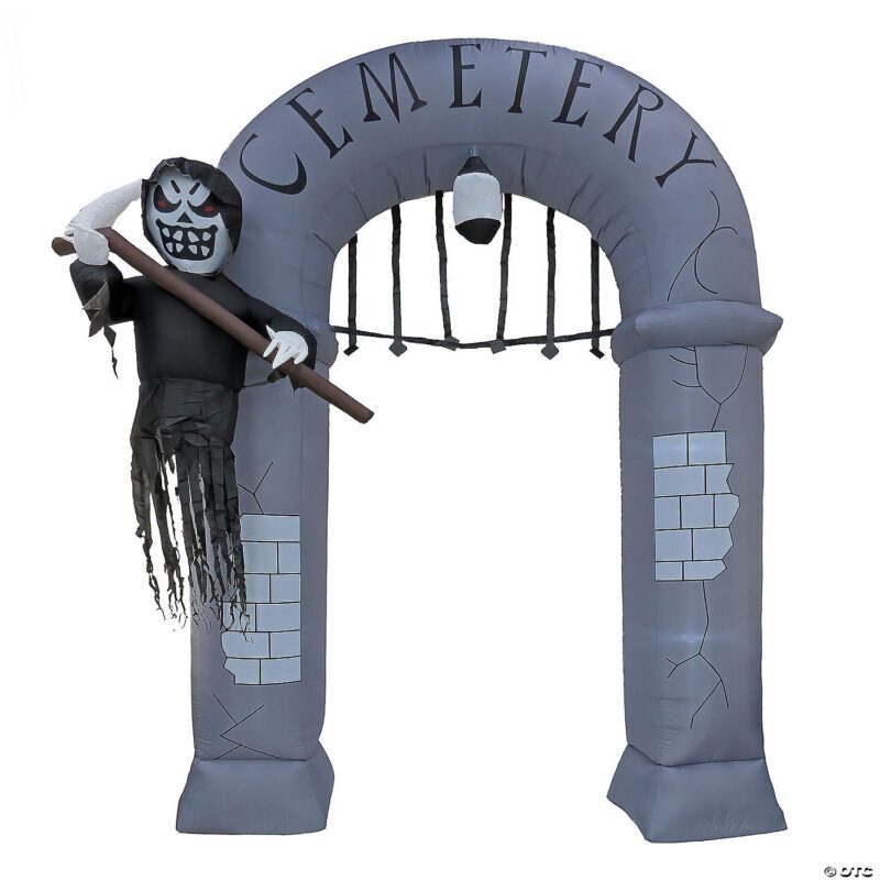 12ft Inflatable Halloween Ghost Arch with LED Lights