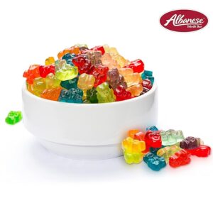 Albanese World's Best 12 Flavor Gummi Bears, 5 Pound Bag (Pack of 4)