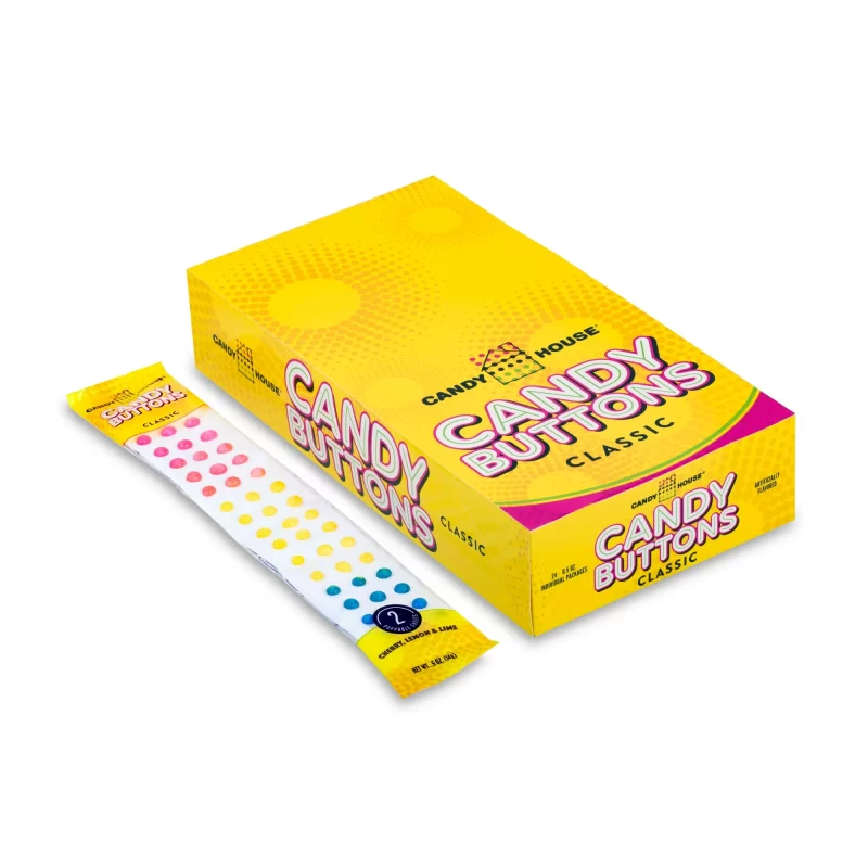 Candy Buttons Box Asst. Colors (24 Pack)