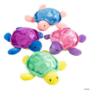 Colorful Stuffed Sea Turtles - 5.25", 288 Pieces