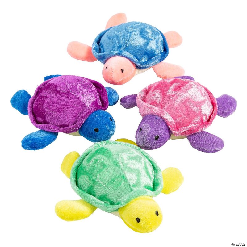 Colorful Stuffed Sea Turtles - 5.25", 288 Pieces