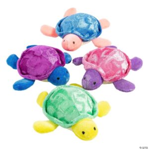 Colorful Stuffed Sea Turtles - 5.25", 288 Pieces