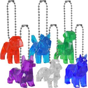 Crystal Dog Keychains Asst. (100 Pcs.)