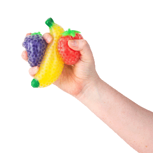 Fidget Fruit Bead Ball 3in Asst. Box (24 Pcs.)