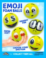 Foam Emoji Balls 4 inch (12 Pcs.)