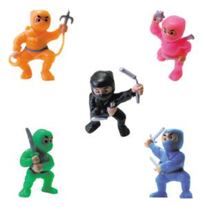 Ninja Fighters Figurines 1.1 inch Capsules (250 Pcs.)