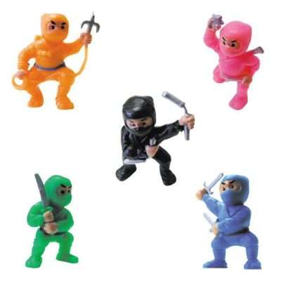 250 ninja figures in 2" capsules! 7 fierce poses, 6 bold colors, and armed with classic ninja weapons—perfect for vending and Gacha prizes.