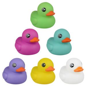 Rubber Ducks Asst. Colors 6in (12 Pcs.)