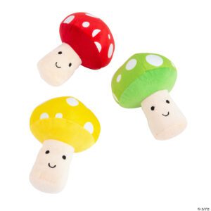 Small Mushroom Plush Asst. Colors (60 Pcs.)