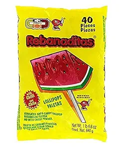 Vero Rebanadita Paletas Lollipops (40 Ct.)