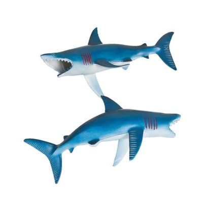 Vinyl blue shark toy – 6.5 inches – great for pool, bath, or party décor – bulk pack of 180
