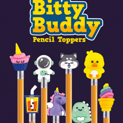 Adorable Kawaii-Themed Pencil Toppers In 1.1-Inch Capsules – 250 Count