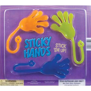 sticky hands display back side