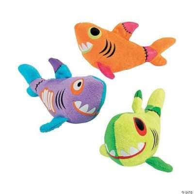 6-inch Plush Zombie Sharks –