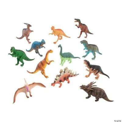 Large dinosaur toys in wholesale case