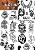 Black ink tattoos 2