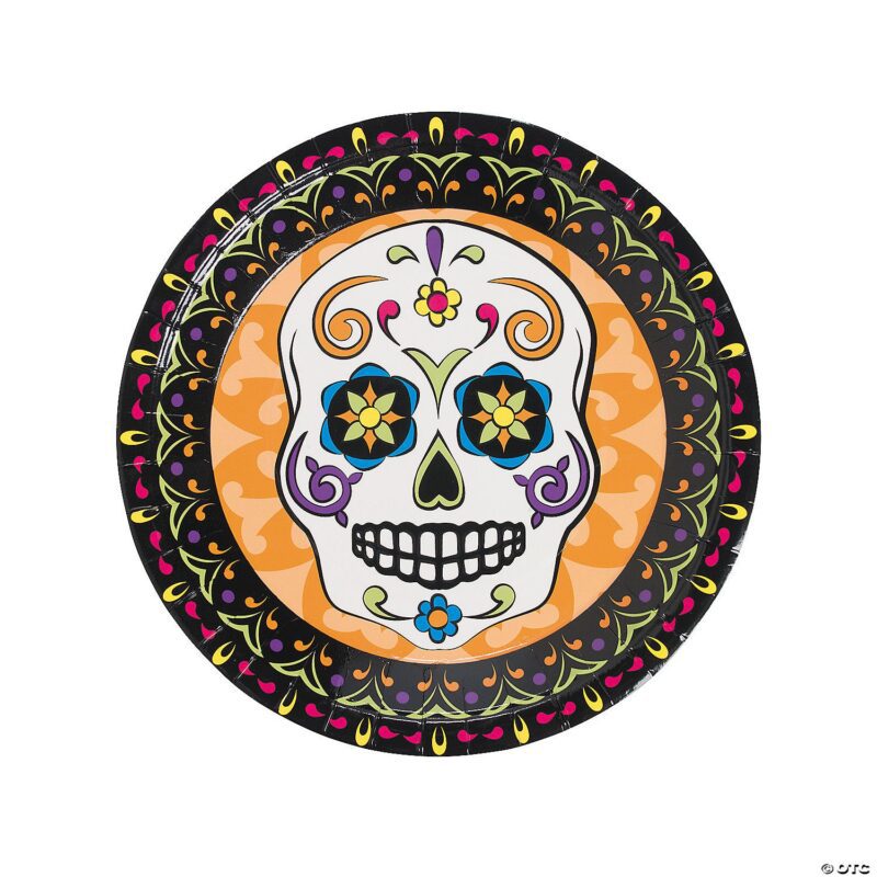 Dia de los Muertos Paper Plates