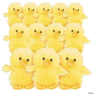 Fuzzy Yellow Plush Chicks