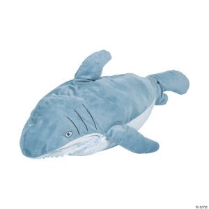 Giant Plush Shark with Open Mouth