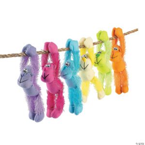 Long Arm Neon Stuffed Gorillas