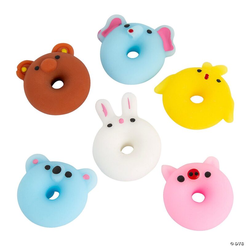 Mini Donut Animal Mochi Squishies