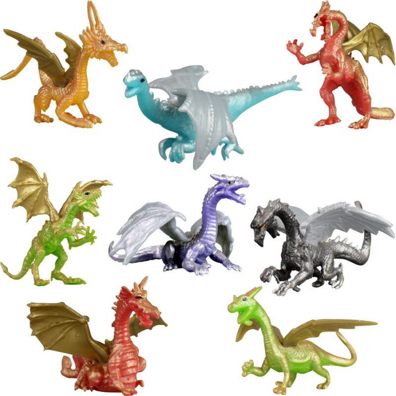 Mystical Assorted Dragon Figurines - 100pcs