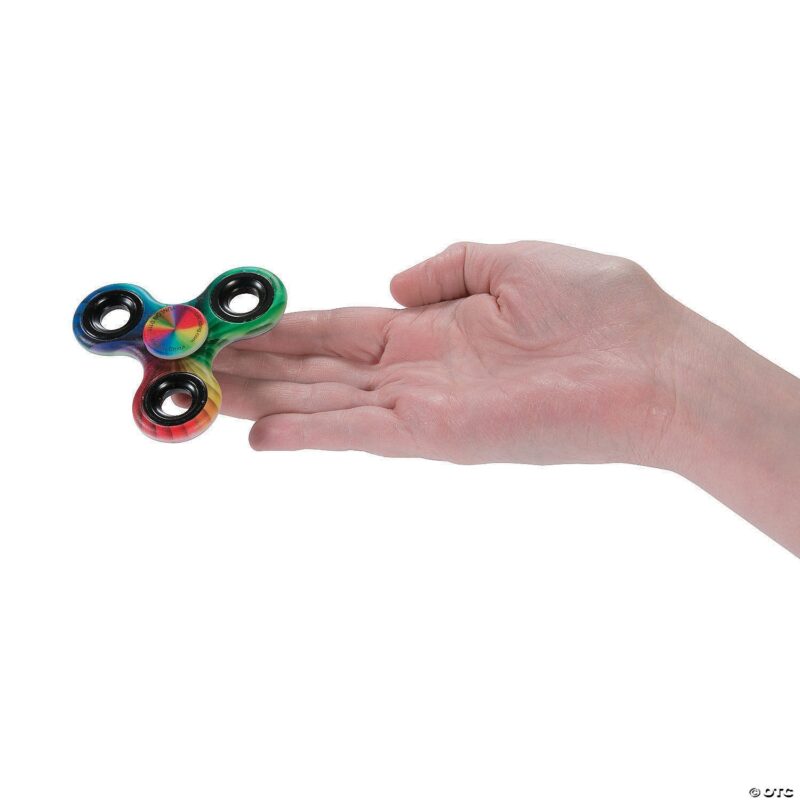 Tie-Dye Plastic Fidget Spinners