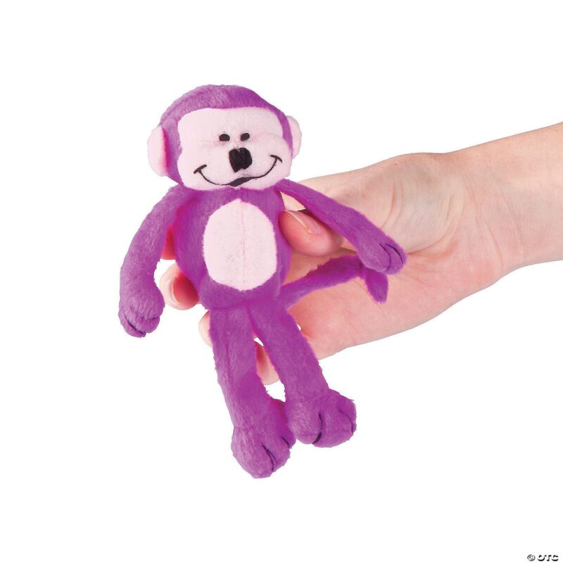 Plush Neon Stuffed Monkeys