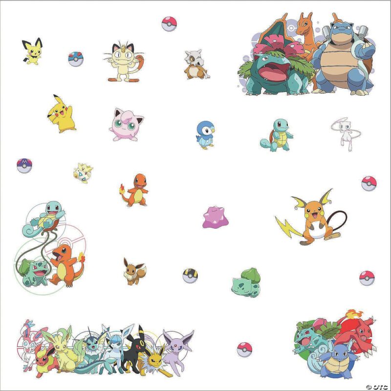 Pokemon Favorite Character Peel & Stick Decals