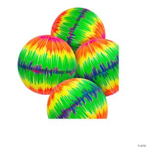 5" Psychedelic Tie-Dye Vinyl Balls, 200-Pack