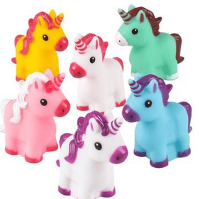 Rubber Unicorn Toy Assortment – 288 Pack