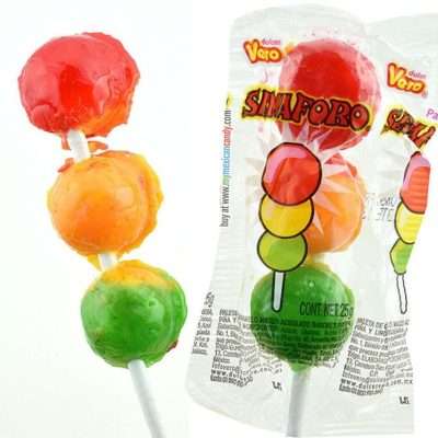Vero Paleta Semaforo Lollipops, 40-Pack, 24 Case