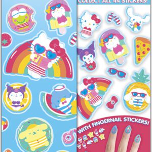 hello kitty & friends pool party stickers flat vending