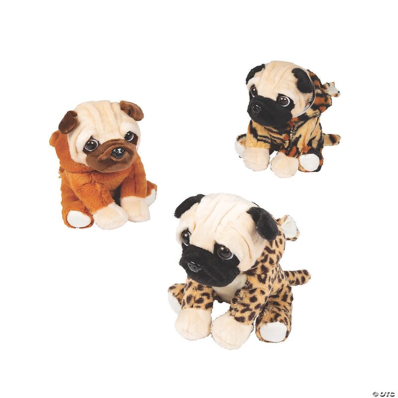 jungle pug plush hoods