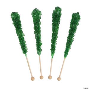 Green Rock Candy Pops - 9 Dozen